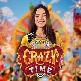 Crazy Time logo by Evolution at Lysti CasinoCrazy Time
